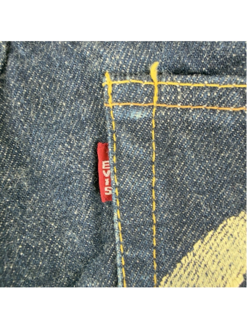 Evisu No 2 2001 Men's Sz 27 W X 29 L Red Selvedge Embroidered Straight Leg Jeans - Picture 11 of 11